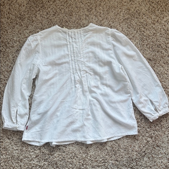 Linen Blend Blouse - White Levi's® US - Picture 10 of 10